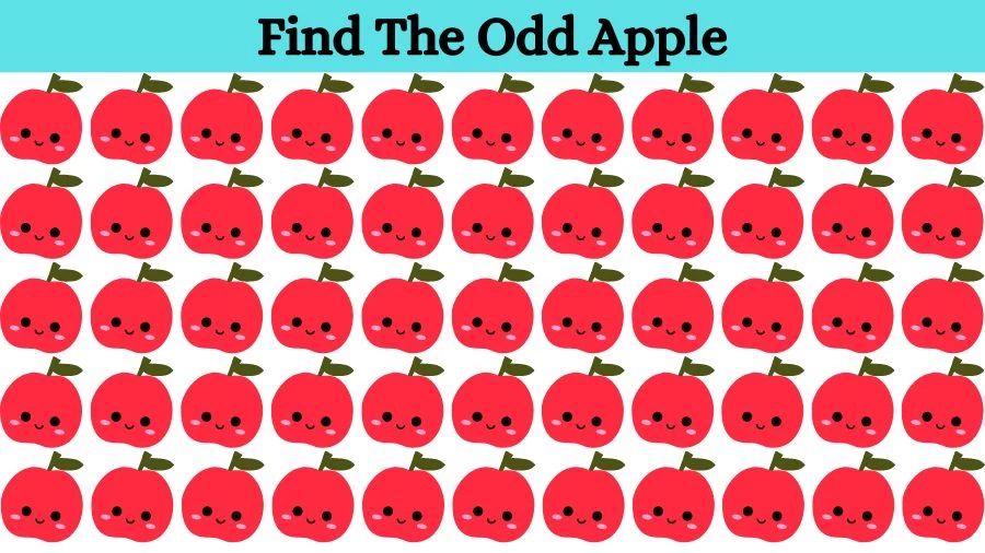 Desafío cerebral de ilusión óptica: ¿puedes encontrar alguna manzana extraña en 12 segundos?