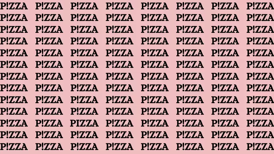 Desafío cerebral de ilusión óptica: si tienes visión 50/50, encuentra la palabra pizza en 12 segundos