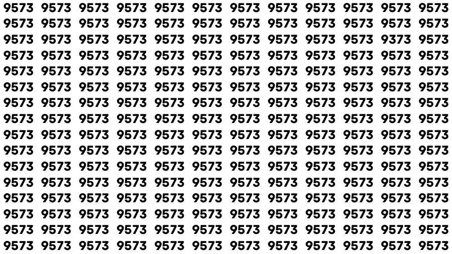 Prueba visual de ilusión óptica: si tienes ojos de águila, encuentra el número 9373 entre 9573 en 13 segundos.