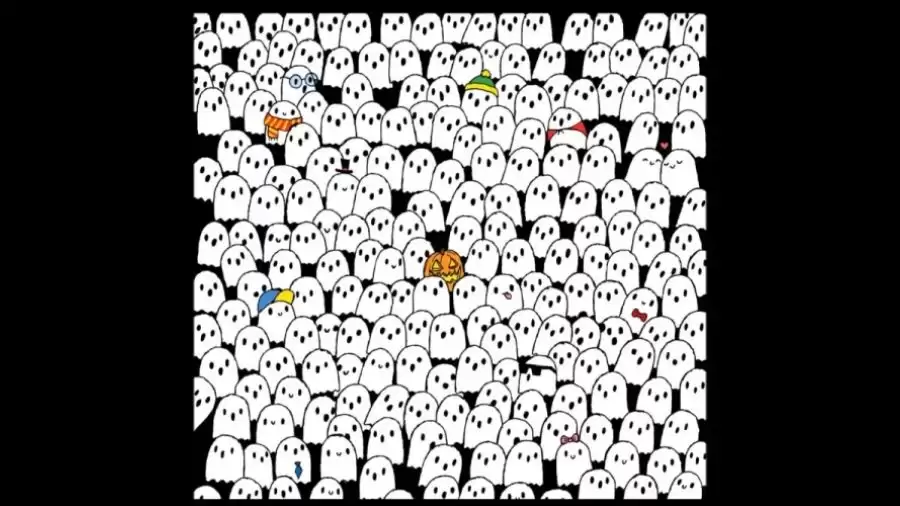 Can You Spot A Panda Hidden Among These Ghosts Within 8 Seconds? Explanation And Solution To Spot A Panda Hidden In This Optical Illusion