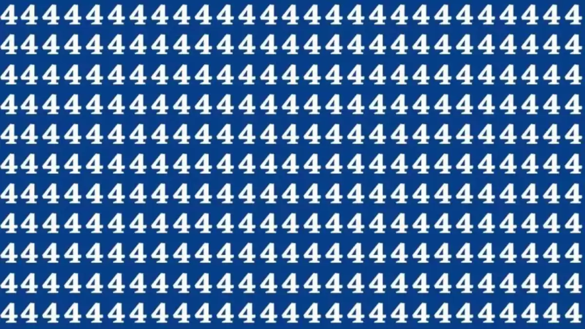 Brain Teasers for Geniuses: Find the Number 8 among 4s in 20 Seconds