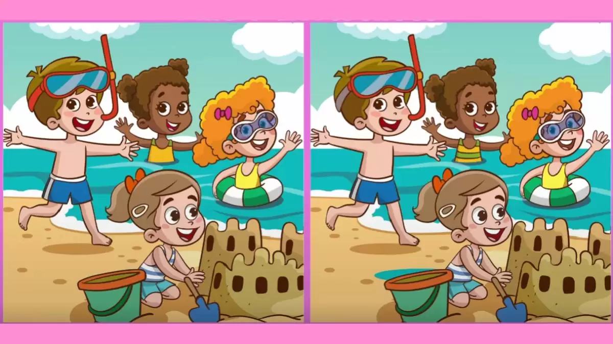 Brain Teaser Spot the Difference Puzzle: Can you Spot 3 Differences in the Beach Pictures?