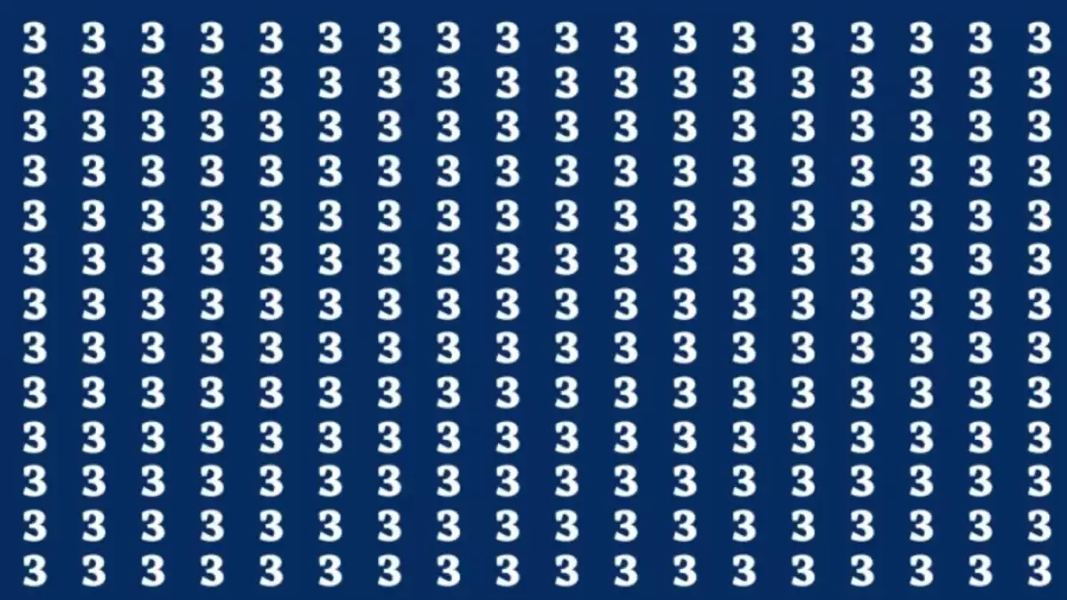 Brain Teaser for Geniuses: Find the 6 among 3s in 20 Seconds
