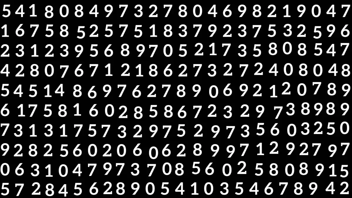 Are you smart enough to Find the Number 3660 in 13 Secs