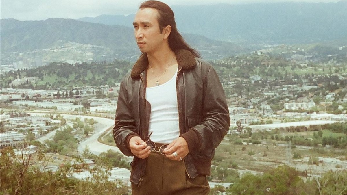Roman Zaragoza captured in a brown leather jacket.